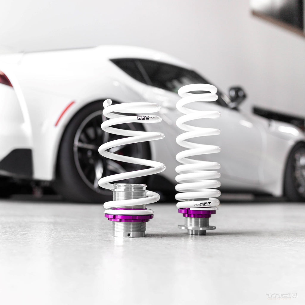 HKS Hipermax Touring Height Adjustable Springs A90 / A91 MKV HKS Hipermax Touring Height Adjustable Springs A90 / A91 MKV
