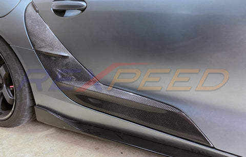 Rexpeed A90 / A91 MKV Supra V1 Carbon Fiber Side Door Garnish